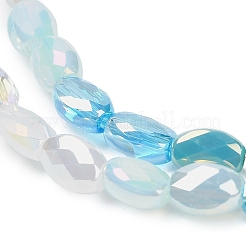 Electroplated Glass Beads Strands&nbsp;EGLA-P067-02A-02