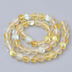 Synthetic Moonstone Beads Strands&nbsp;G-S283-10mm-14