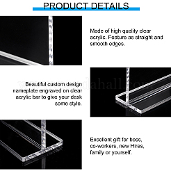 Rectangle Acrylic Name Card Holder&nbsp;ODIS-WH0025-39