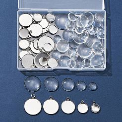 DIY Blank Dome Pendant Making Kit&nbsp;DIY-FS0005-47
