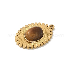 Natural Tiger Eye Pendants&nbsp;STAS-P394-06G-06