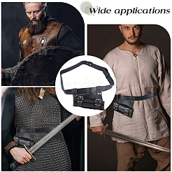 PU Leather with Alloy Waist Fencing Sheath&nbsp;AJEW-WH0419-05B