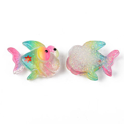Rainbow Resin Cabochons&nbsp;CRES-N024-38