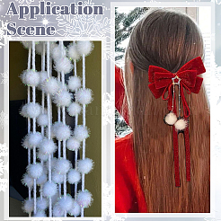 120Pcs Sequin Polypropylene Fiber Silk Pompom Ball&nbsp;FIND-SC0019-70B