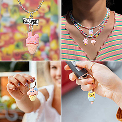 60Pcs 6 Styles Summer Theme Opaque Resin Pendants&nbsp;RESI-CJ0002-96
