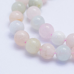 Natural Morganite Beads Strands&nbsp;G-L478-32-8mm