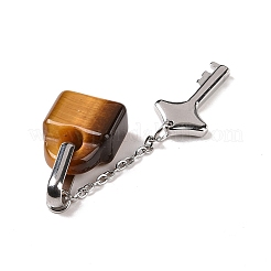Natural Tiger Eye Pendants&nbsp;G-B027-03D