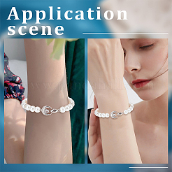 6Pcs Brass Micro Pave Clear Cubic Zirconia Fold Over Clasps&nbsp;KK-BBC0028-91