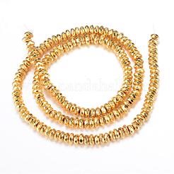 Electroplate Non-magnetic Synthetic Hematite Bead Strands&nbsp;G-Q465-15G