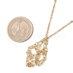 3Pcs 304 Stainless Steel Macrame Pouch Necklace Making for Gemstone Nuggets&nbsp;NJEW-JN05527