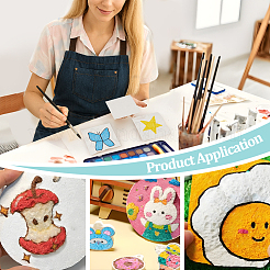 Square Foam Texture Painting Paper for Kids&nbsp;AJEW-WH0716-001