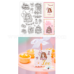 PVC Plastic Clear Stamps&nbsp;DIY-WH0448-0721