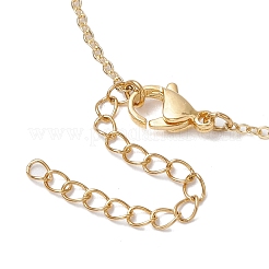 Natural Carnelian(Dyed and Heated) Clover Shamrock Pendant Necklaces&nbsp;NJEW-JN05170-03