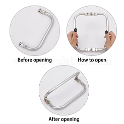 Aluminum Tube Purse Frames&nbsp;DIY-WH0304-711A