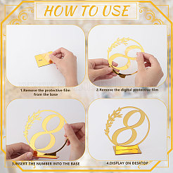 Acrylic Table Plate Display Decoration&nbsp;DJEW-WH0001-35B