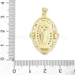 Brass Micro Pave Cubic Zirconia Pendants&nbsp;KK-D317-126G