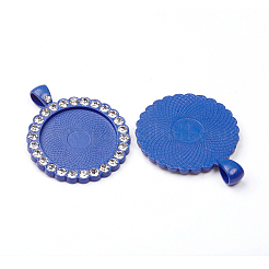Alloy Pendant Cabochon Settings&nbsp;LS-PALLOY-WH0066-33E