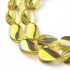 Transparent Electroplate Glass Bead Strands&nbsp;EGLA-C001-HP02