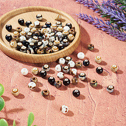 100Pcs 5 Colors Handmade Porcelain Beads&nbsp;PORC-TA0001-52A