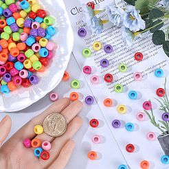 400Pcs Acrylic European Beads&nbsp;MACR-SP0001-02