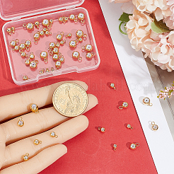 60Pcs 4 Styles Brass Tube Bails&nbsp;KK-BBC0022-76