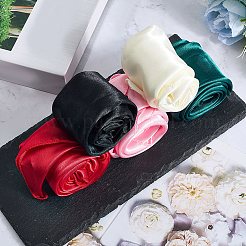 5Pcs 5 Colors Detachable Satin Lady's Scarf&nbsp;AJEW-CN0004-92A