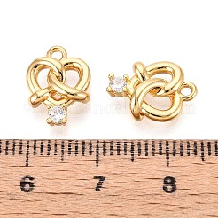 Brass Micro Pave Cubic Zirconia Pendants&nbsp;KK-N263-92A-G
