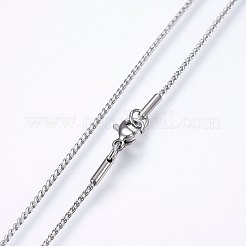 Non-Tarnish 304 Stainless Steel Chain Necklaces&nbsp;NJEW-F227-01P-01