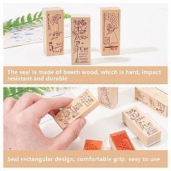 Wooden Stamps&nbsp;AJEW-OC0001-66B