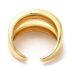 Brass Open Cuff Rings&nbsp;X-RJEW-P098-24G