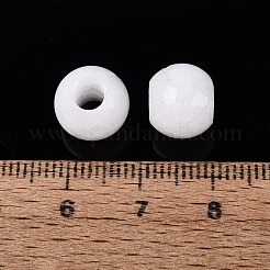 Natural White Jade European Beads&nbsp;G-Q607-01A-19