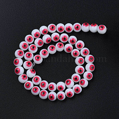 Baking Paint Opaque Glass Beads Strands&nbsp;DGLA-N033-04-D03