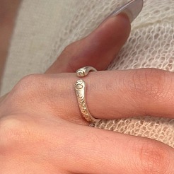 Alloy Cat Paws Cuff Open Rings for Women&nbsp;WGFDD1A-01