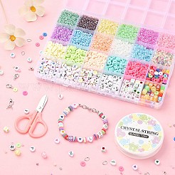 DIY Heishi Bracelet Necklace Making Kit&nbsp;DIY-YW0006-63