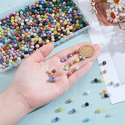 750Pcs 15 Styles Natural Mixed Germstone Beads&nbsp;G-ME0001-03