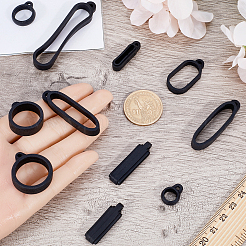 50Pcs 10 Styles Silicone Pendant&nbsp;SIL-CP0001-07