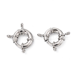 Rack Plating Brass Spring Ring Clasps&nbsp;KK-D399-B-P-NF