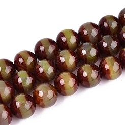 Tibetan Style dZi Agate Beads Strands&nbsp;G-N357-04A-01