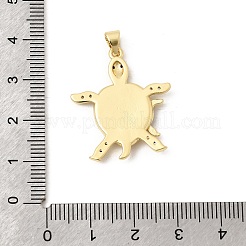 Brass Micro Pave Cubic Zirconia Pendants&nbsp;KK-H267-063G