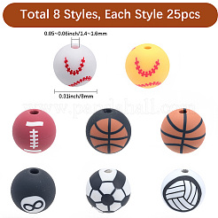 200Pcs 8 Styles Handmade Polymer Clay Beads&nbsp;CLAY-PA0001-10
