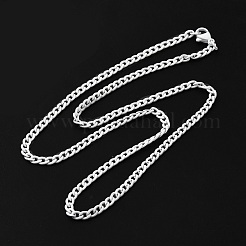 Spray Painted 201 Stainless Steel Curb Chain Necklaces&nbsp;NJEW-R258-01A