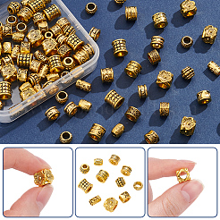 100Pcs 10 Styles Tibetan Style Zinc Alloy Beads&nbsp;FIND-SP0005-95
