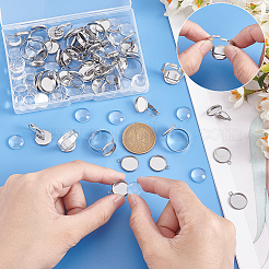 DIY Blank Dome Earring Ring Pendant Making Kit&nbsp;DIY-UN0005-03