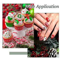 120G 12 Styles Christmas Handmade Polymer Clay Cabochons&nbsp;CLAY-DC0001-19
