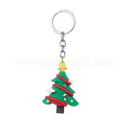10Pcs 10 Styles Christmas Themed PVC Plastic Keychain&nbsp;KEYC-JKC00869