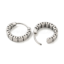 316 Surgical Stainless Steel Hoop Earrings for Women and Men&nbsp;EJEW-D096-15G-AS