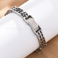304 Stainless Steel Panther Chain Bracelets for Women Men&nbsp;BJEW-R018-03P