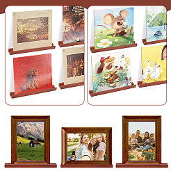 Rectangle Wooden Vinyl Record Wall Mount Holder&nbsp;AJEW-WH0485-94
