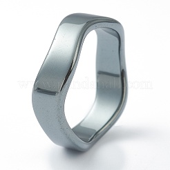 Non-magnetic Synthetic Hematite Finger Rings&nbsp;RJEW-H544-03F