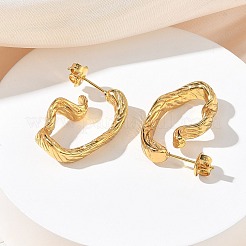 304 Stainless Steel Stud Earrings for Women&nbsp;EJEW-K333-31G